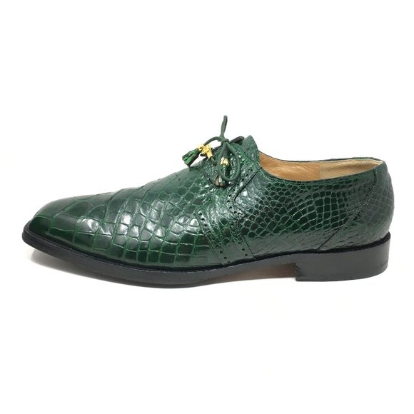 Mauri Oxfords Shoes Size 15 Green Full Alligator main image 7